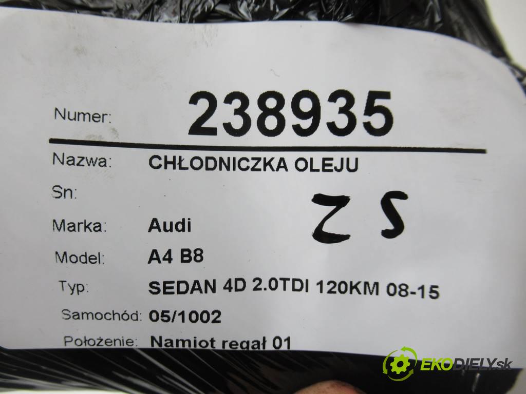 Audi A4 B8  2009  SEDAN 4D 2.0TDI 120KM 08-15 2000 Chladič oleja  (Chladiče oleja)