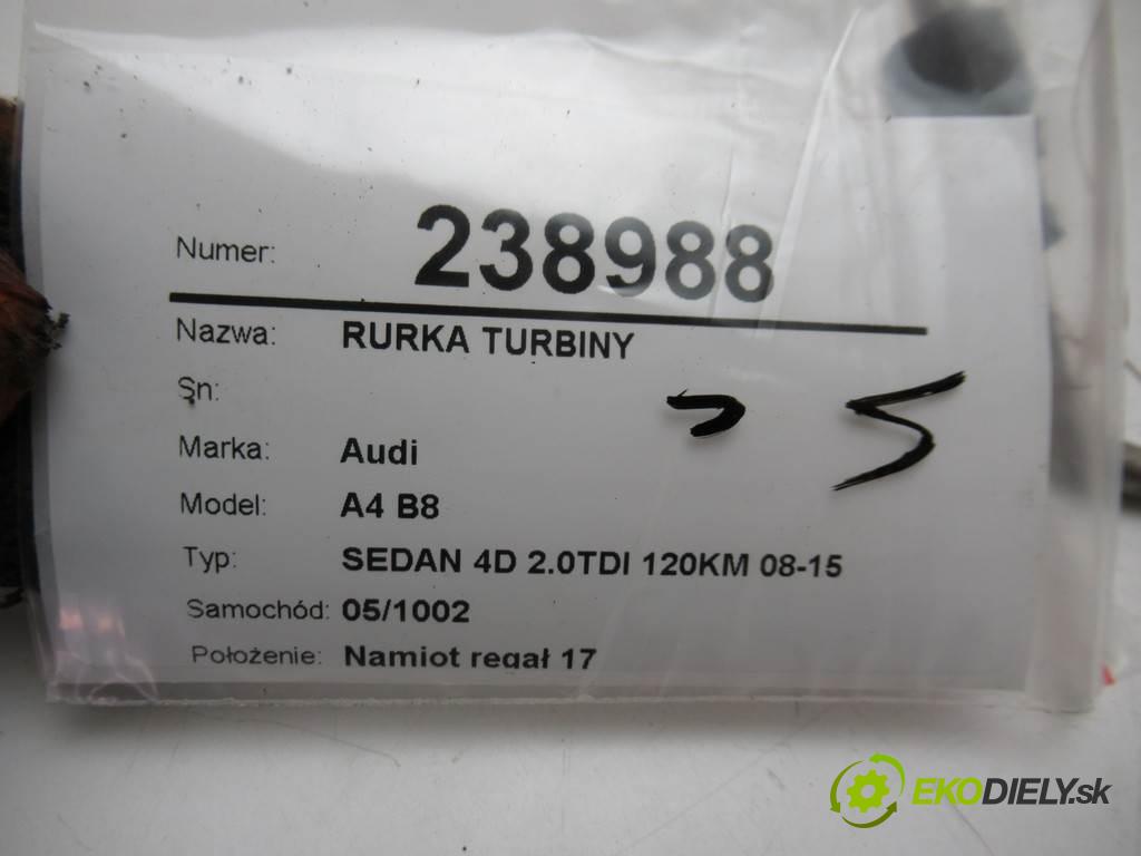 Audi A4 B8  2009  SEDAN 4D 2.0TDI 120KM 08-15 2000 rúrka turba  (Hadice)