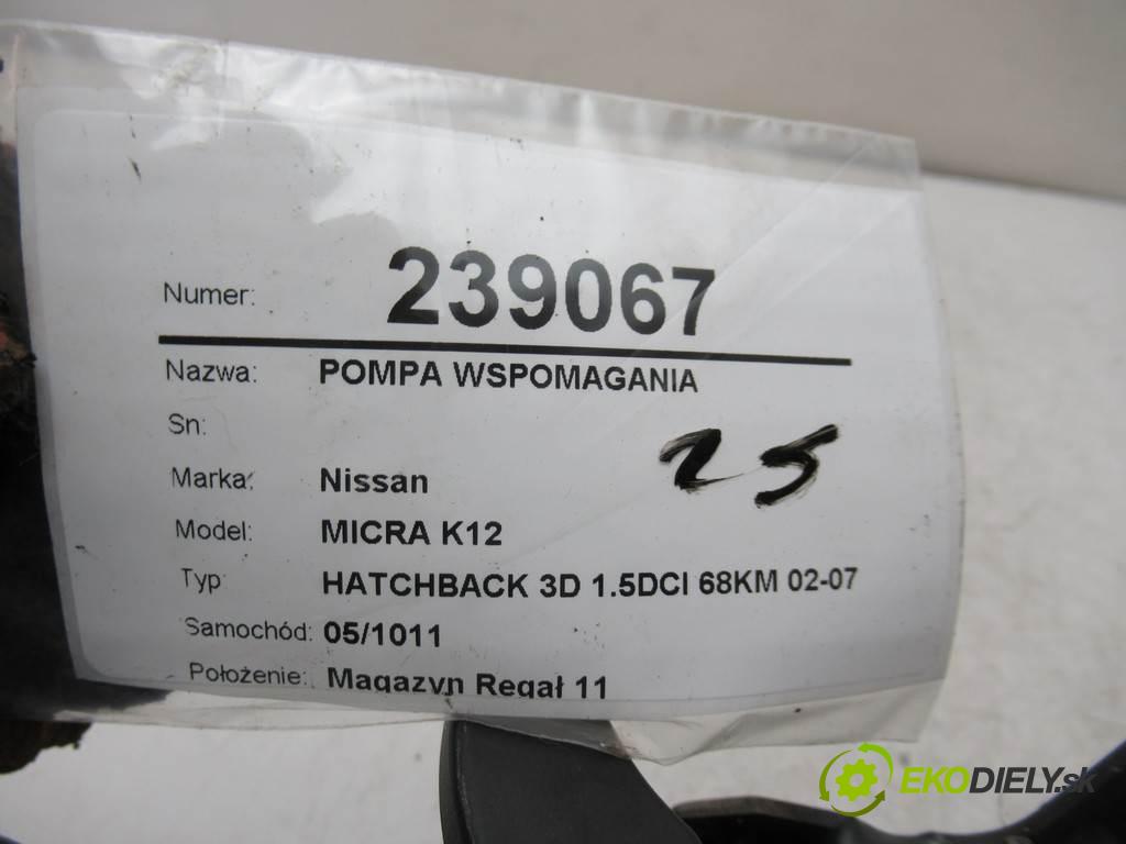 Nissan MICRA K12  2007  HATCHBACK 3D 1.5DCI 68KM 02-07 1500 Pumpa servočerpadlo 48810BC05B (Servočerpadlá, pumpy riadenia)