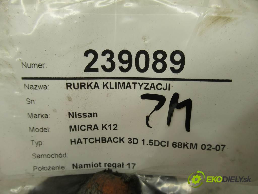 Nissan MICRA K12    HATCHBACK 3D 1.5DCI 68KM 02-07  rúrka klimatizace 92480BC50C (Rozvody klimatizace)