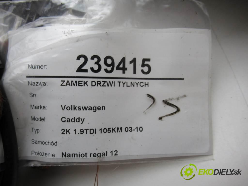 Volkswagen Caddy    2K 1.9TDI 105KM 03-10  zámok Dvere zadných 2K0827201AB (Zámky)