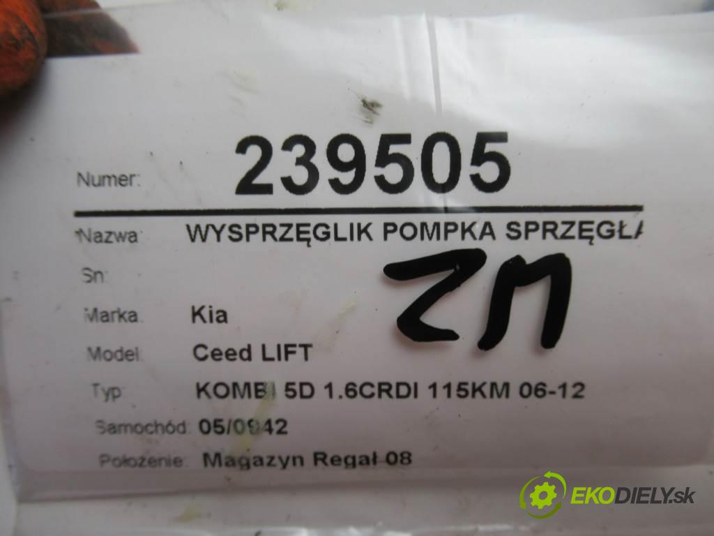 Kia Ceed LIFT  2012  KOMBI 5D 1.6CRDI 115KM 06-12 1600 Spojkový valec pumpa spojky  (Valce a ložiská)