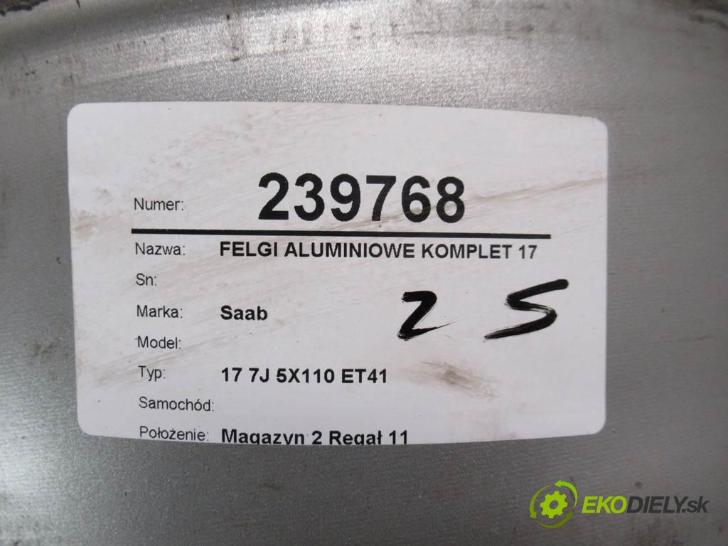 Saab     17 7J 5X110 ET41  disky hliníkové - 17  (Hliníkové)