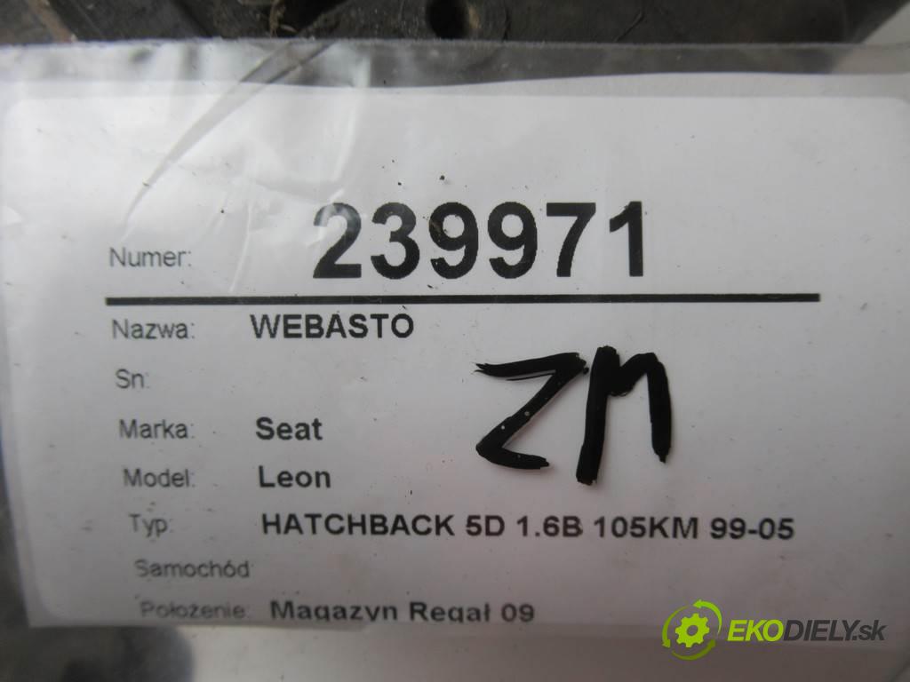 Seat Leon    HATCHBACK 5D 1.6B 105KM 99-05  Webasto  (Webasto ohřívače)