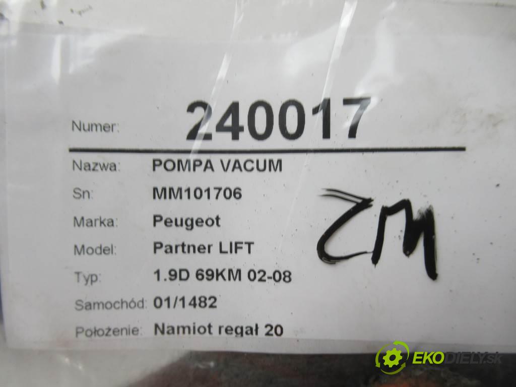 Peugeot Partner LIFT  2003 51 kW 1.9D 69KM 02-08 1900 pumpa vakuová MM101706