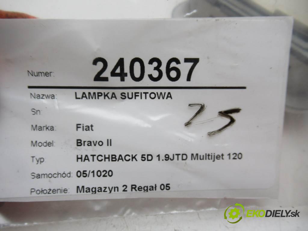 Fiat Bravo II  2010  HATCHBACK 5D 1.9JTD Multijet 120KM 07-14 1910 světlo stropní 735507762 735244963 (Osvětlení interiéru)