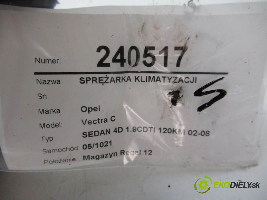 Opel Vectra C  2005  SEDAN 4D 1.9CDTI 120KM 02-08 1910 kompresor klimatizace 13197197 (Kompresory)