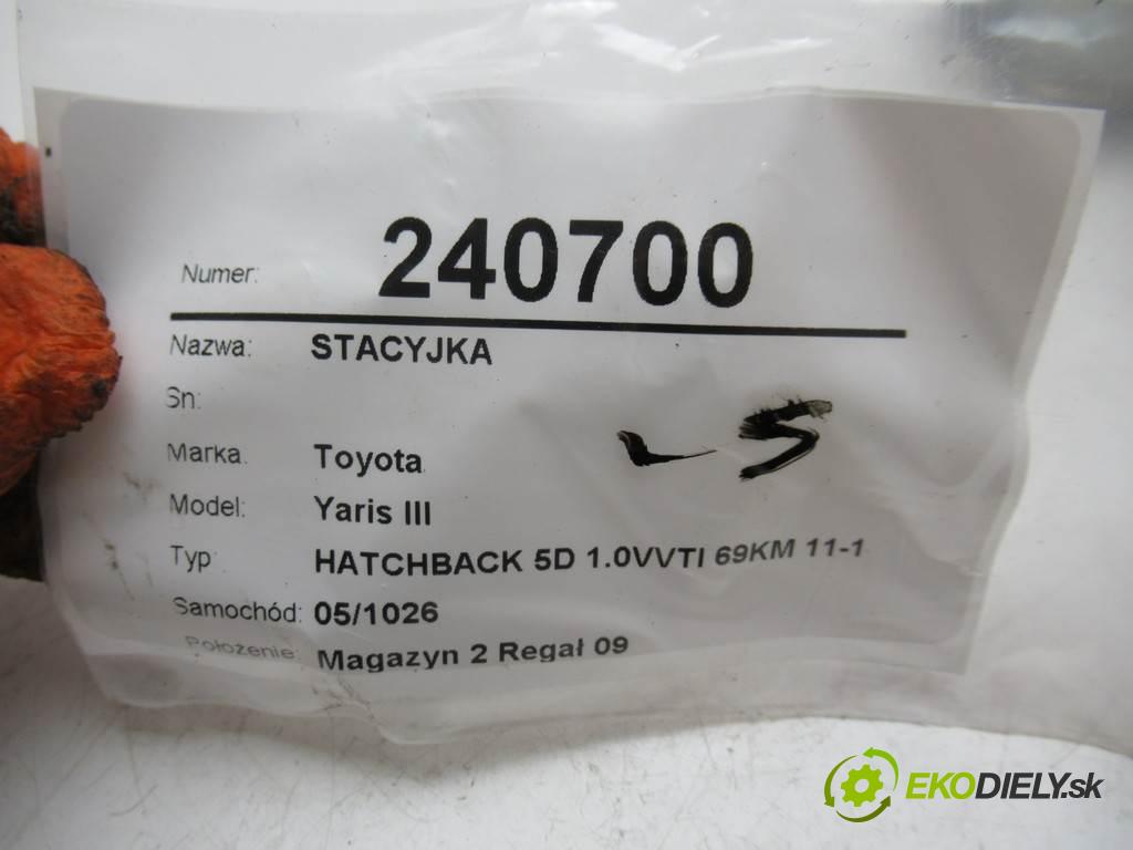 Toyota Yaris III  2014  HATCHBACK 5D 1.0VVTI 69KM 11-14 1000 spínačka 89783-0D051 (Spínací skříňky a klíče)