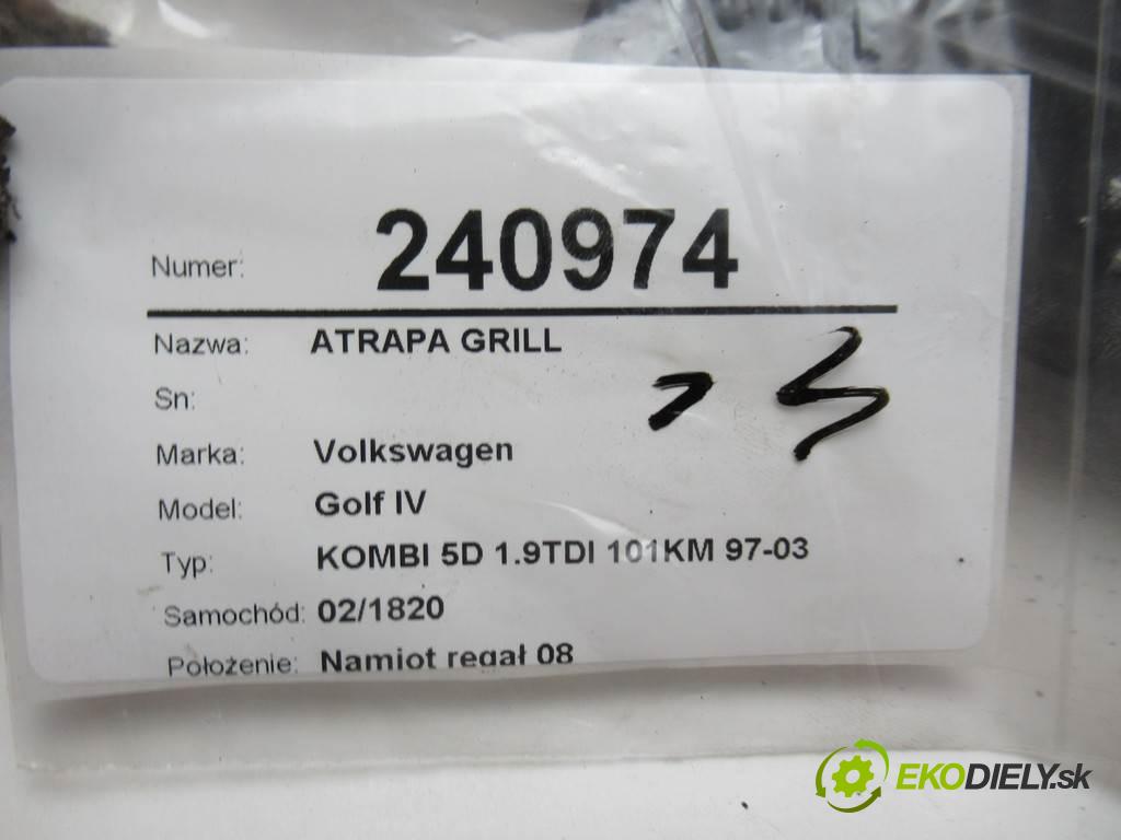 Volkswagen Golf IV  2003  KOMBI 5D 1.9TDI 101KM 97-03 1900 Mriežka maska 1J0853651H (Mriežky, masky)