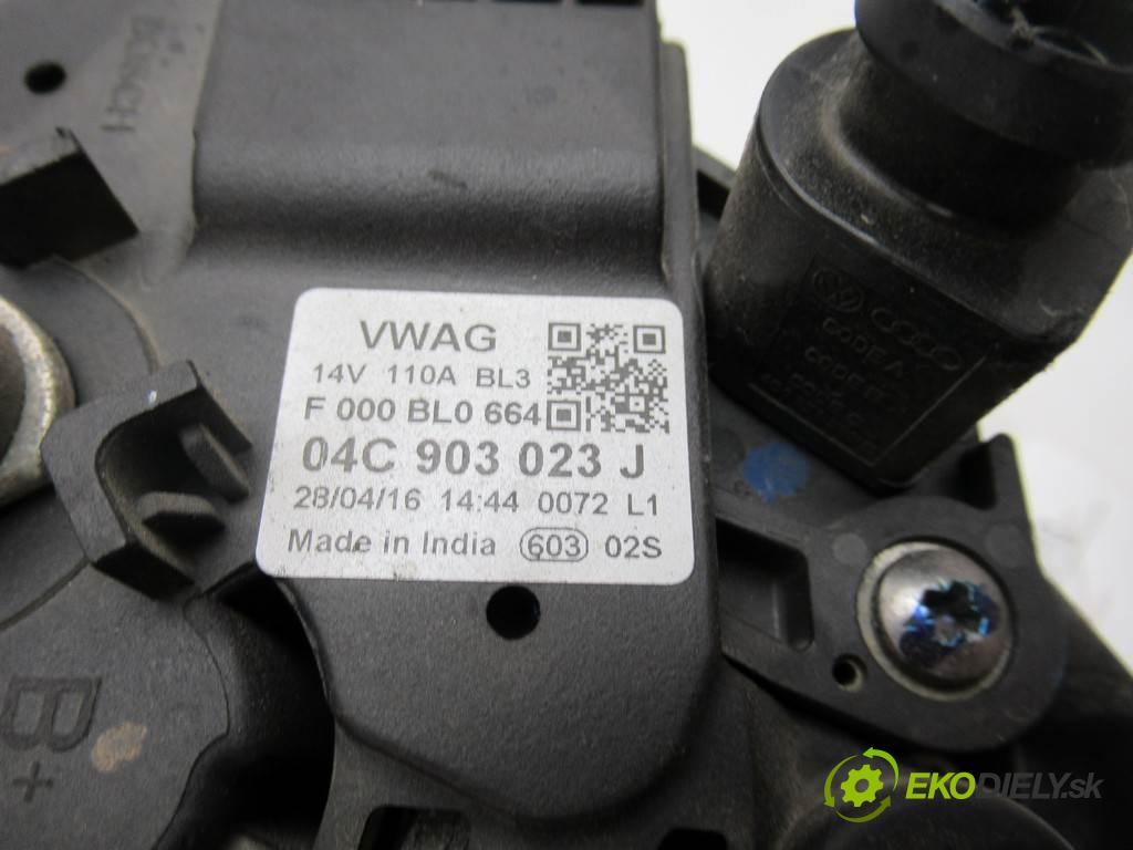 Skoda Fabia III  2016  HATCHBACK 5D 1.0B 60KM 14-18 1000 Alternátor 04C903023J (Alternátory)