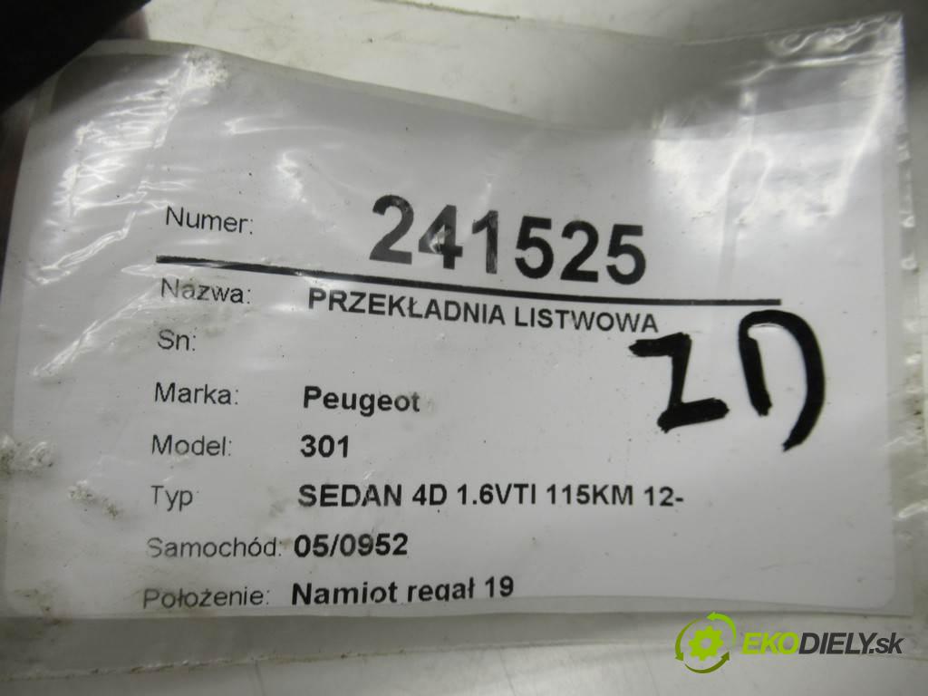 Peugeot 301  2013 85 kW SEDAN 4D 1.6VTI 115KM 12- 1600 riadenie - 6820000190 (Riadenia)