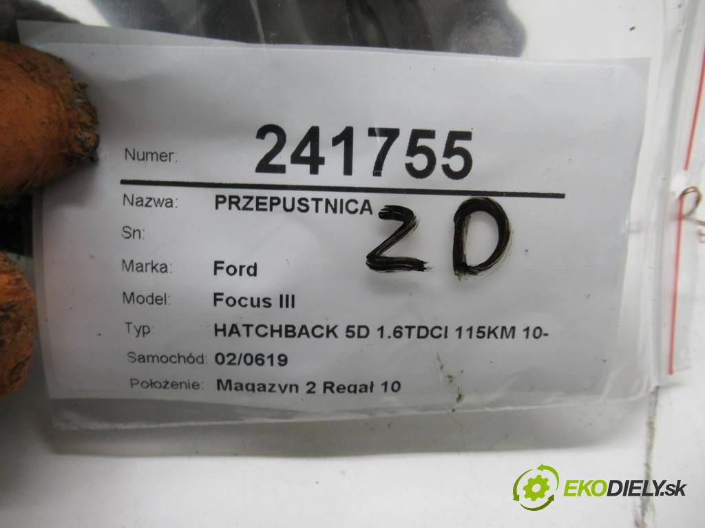 Ford Focus III  2012 85 kw MK3 HATCHBACK 5D 1.6TDCI 115KM 10-14 1600 Škrtiaca klapka 9673534480 (Škrtiace klapky)