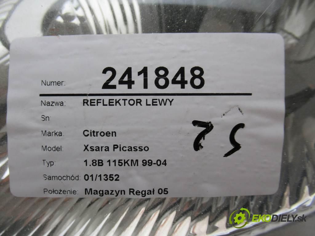 Citroen Xsara Picasso  2000 85 kW 1.8B 115KM 99-04 1800 světlomet levý