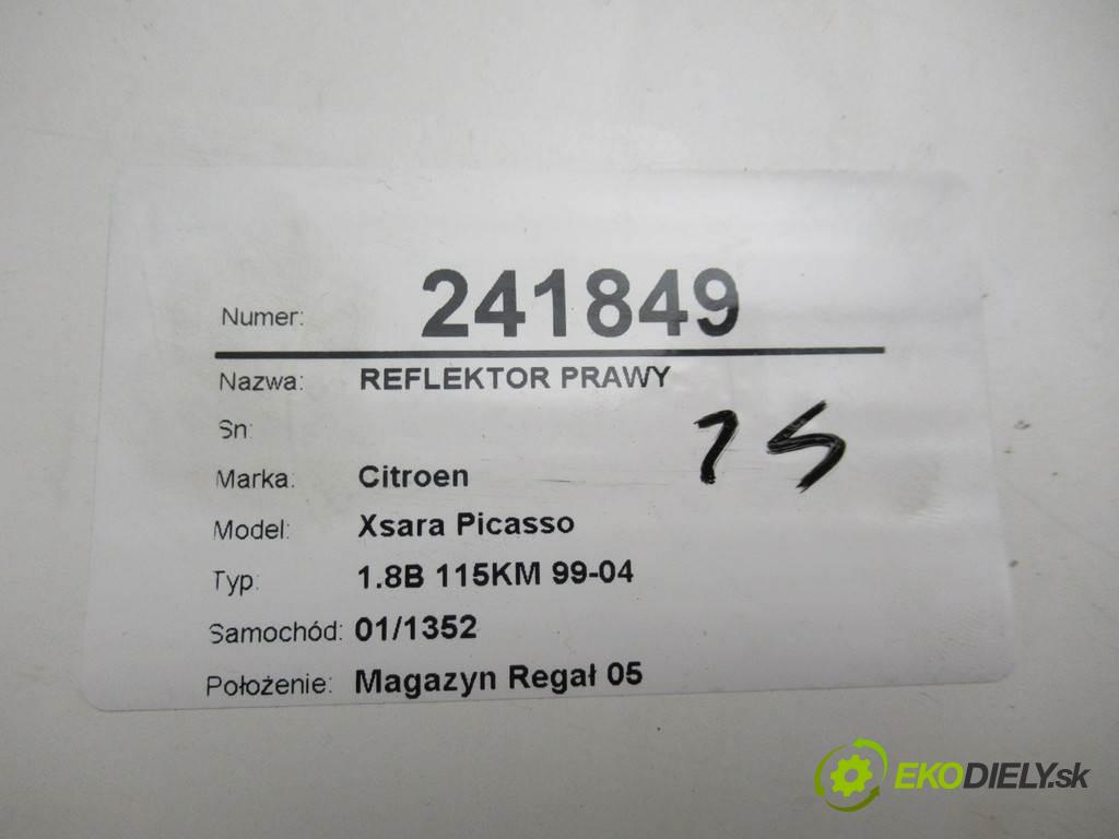 Citroen Xsara Picasso  2000 85 kW 1.8B 115KM 99-04 1800 Svetlomet pravy  (Pravé)