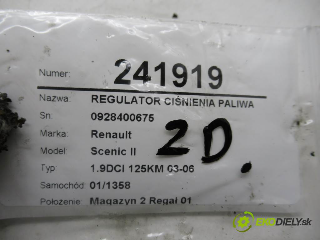 Renault Scenic II  2006  1.9DCI 125KM 03-06 1900 Regulátor tlaku paliva 0928400675 (Ostatné)
