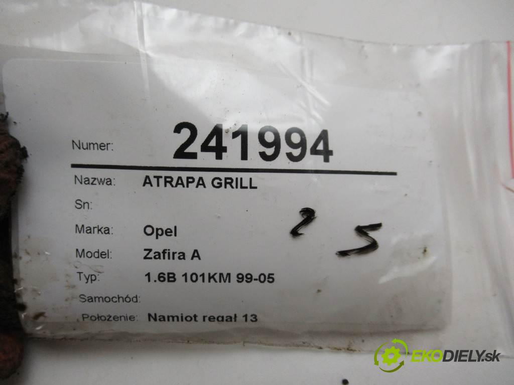 Opel Zafira A    1.6B 101KM 99-05  mřížka maska 90580679 (Mřížky (masky) chladičů)