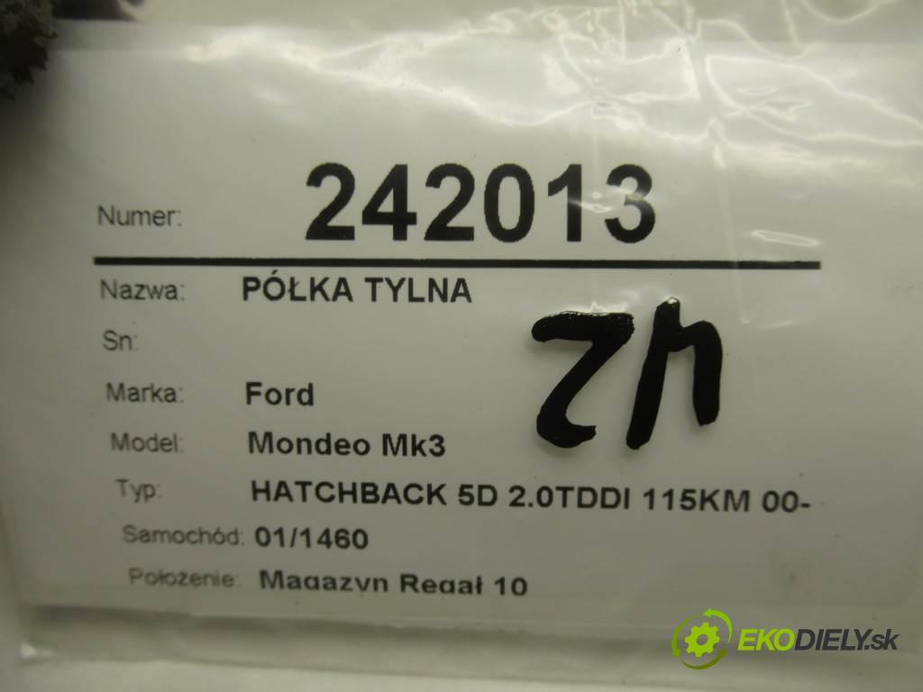 Ford Mondeo Mk3  2002  HATCHBACK 5D 2.0TDDI 115KM 00-07 2000 Pláto zadná  (Pláta zadné)