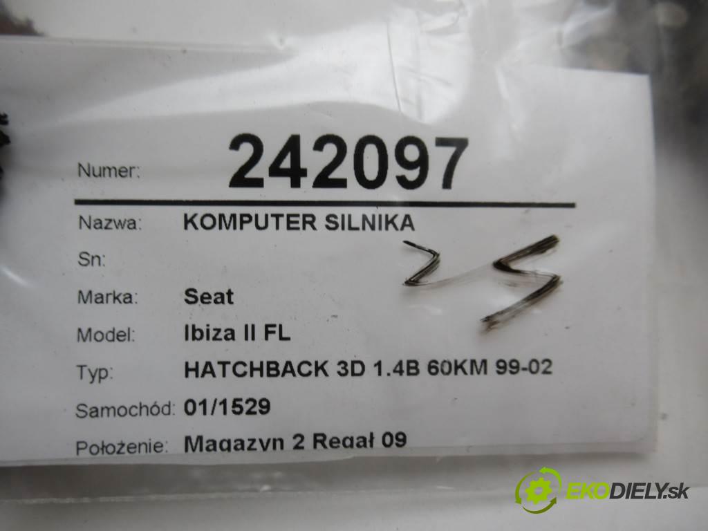 Seat Ibiza II FL  2001 44 kW HATCHBACK 3D 1.4B 60KM 99-02 1400 riadiaca jednotka Motor 6K0906032AG (Riadiace jednotky)