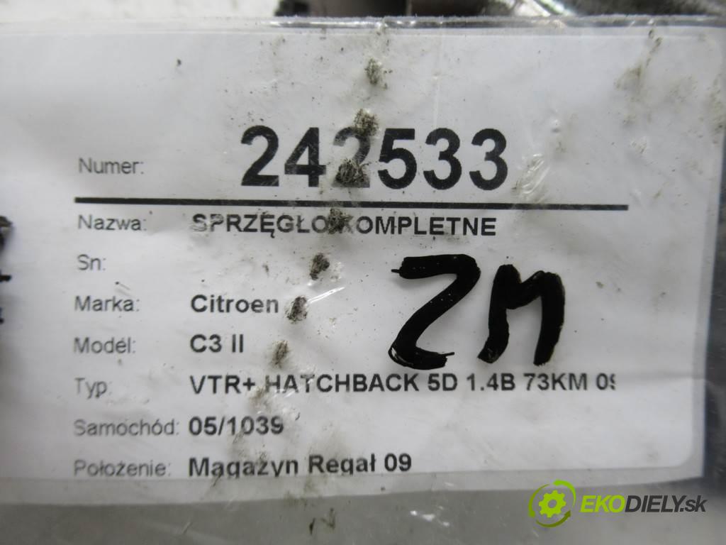 Citroen C3 II  2011 54 kW VTR+ HATCHBACK 5D 1.4B 73KM 09-16 1360 spojková sada bez ložiska komplet  (Kompletní sady (bez ložiska))