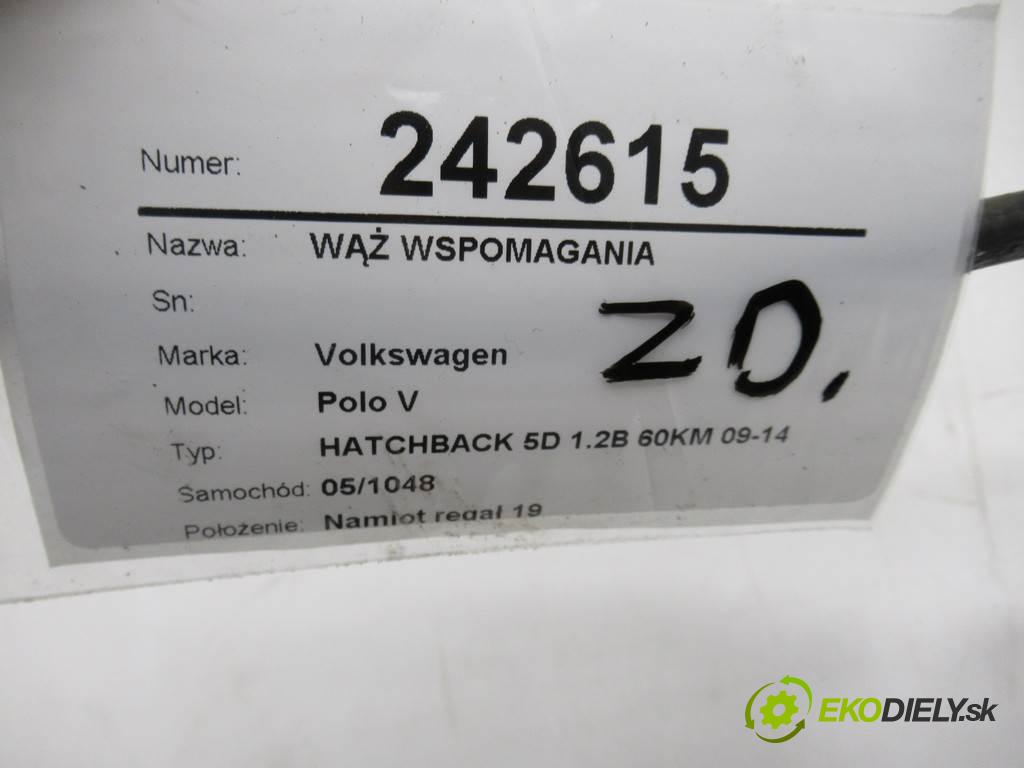 Volkswagen Polo V  2010 44 kW HATCHBACK 5D 1.2B 60KM 09-14 1198 hadice servočerpadlo  (Komponenty posilovače řízení)