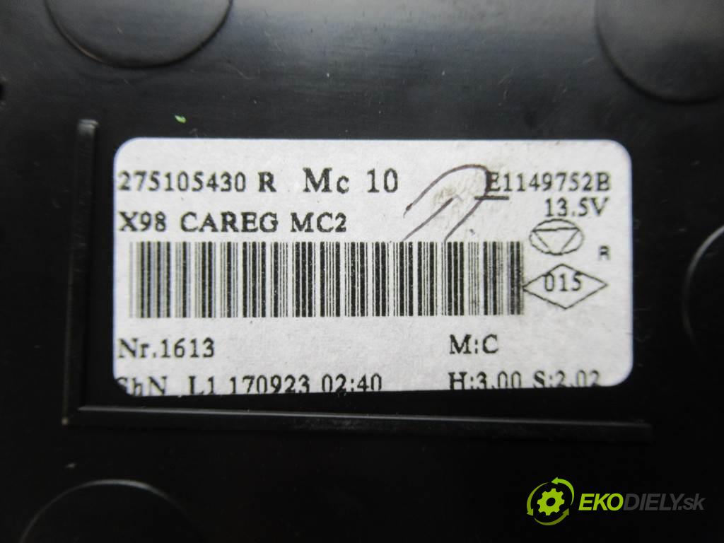 Renault Clio IV  2017 66 kW KOMBI 5D 0.9 TCE 76KM 12-19 898 Panel ovládania kúrenia 275105430R (Prepínače, spínače, tlačidlá a ovládače kúrenia)