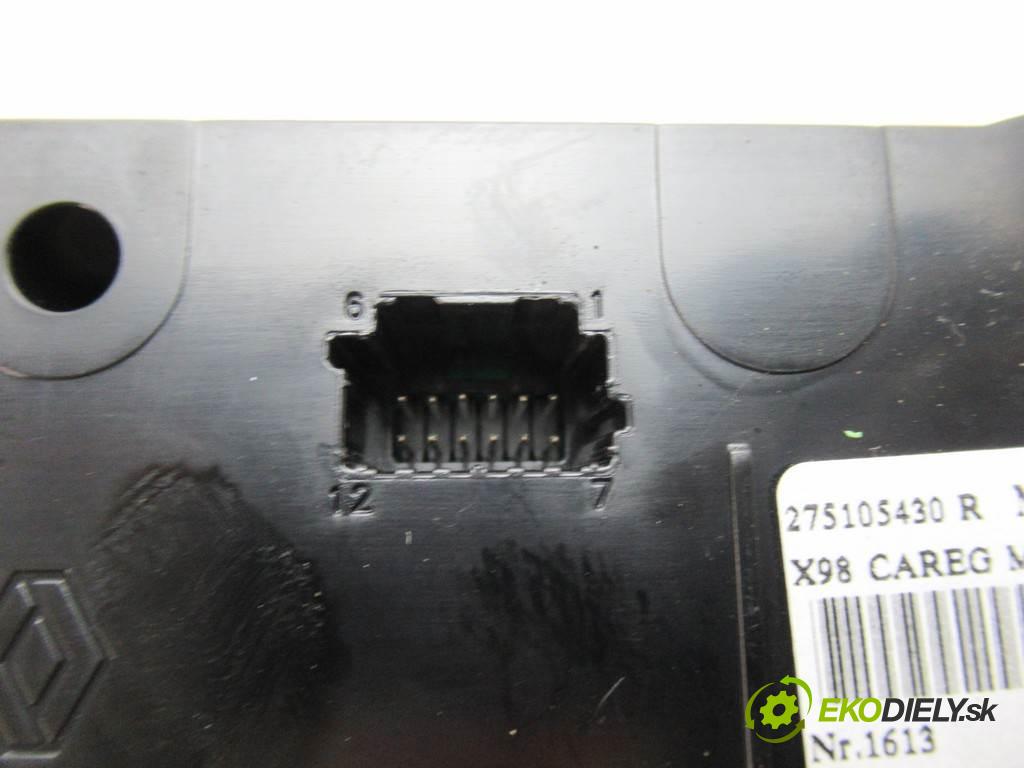 Renault Clio IV  2017 66 kW KOMBI 5D 0.9 TCE 76KM 12-19 898 Panel ovládania kúrenia 275105430R (Prepínače, spínače, tlačidlá a ovládače kúrenia)