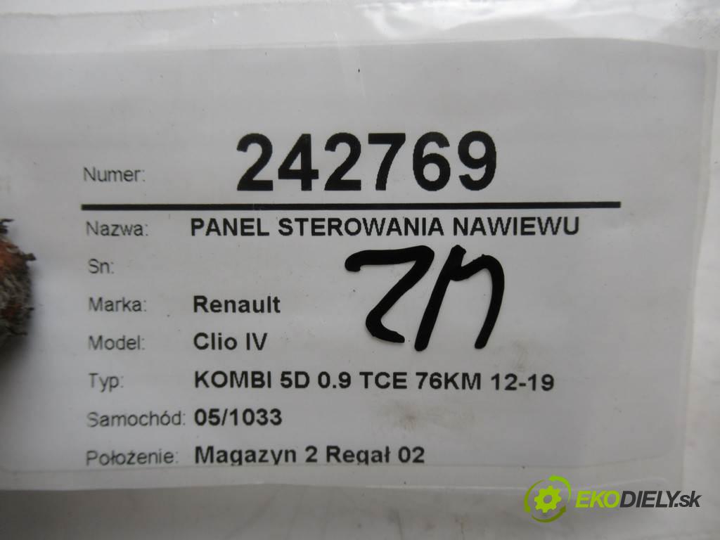 Renault Clio IV  2017 66 kW KOMBI 5D 0.9 TCE 76KM 12-19 898 Panel ovládania kúrenia 275105430R (Prepínače, spínače, tlačidlá a ovládače kúrenia)