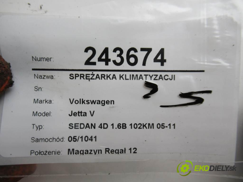Volkswagen Jetta V  2006  SEDAN 4D 1.6B 102KM 05-11 1600 Kompresor klimatizácie  (Kompresory klimatizácie)