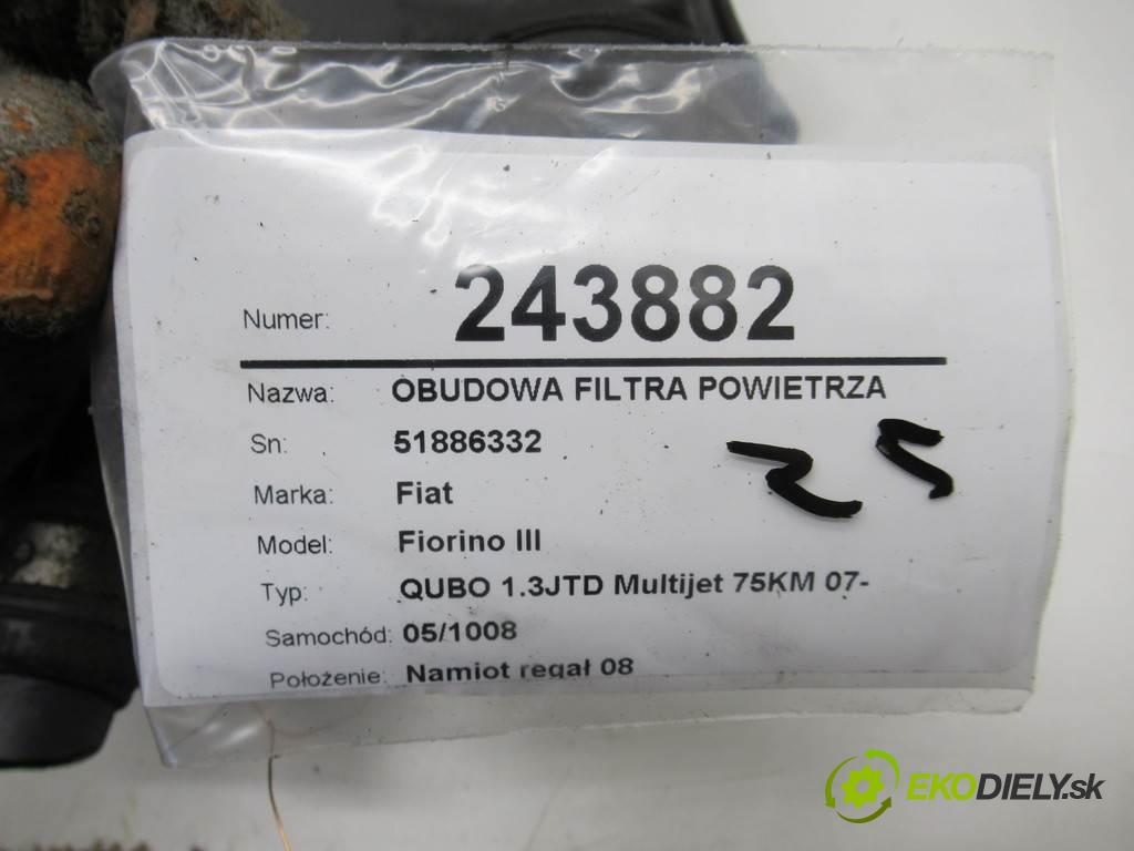 Fiat Fiorino III  2014 55 kW QUBO 1.3JTD Multijet 75KM 07- 1248 Obal filtra vzduchu 51886332 (Obaly filtrov vzduchu)
