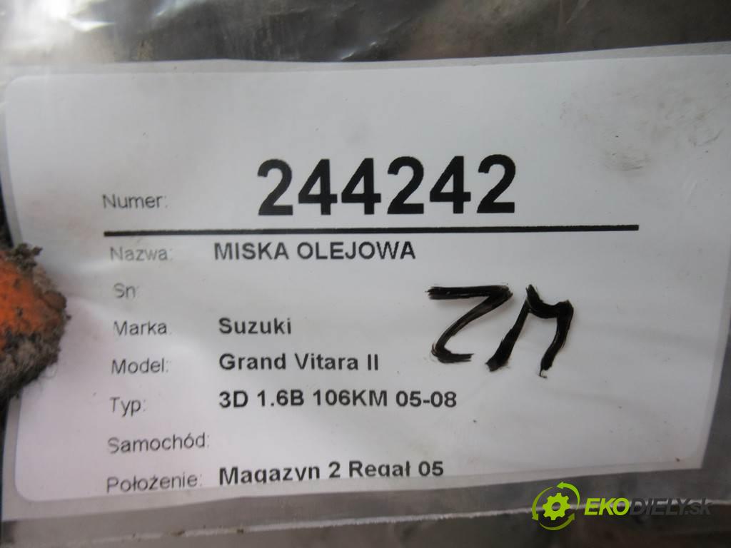 Suzuki Grand Vitara II    3D 1.6B 106KM 05-08  vaňa olejová  (Olejové vany)
