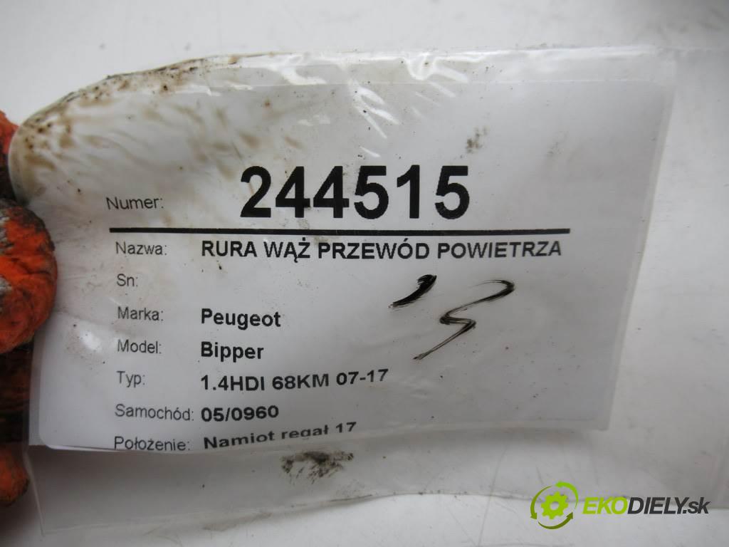 Peugeot Bipper  2010 50 kW 1.4HDI 68KM 07-17 1400 Rúra hadice trubka vzduchu 9686958580 (Hadice chlazení vzduchu)