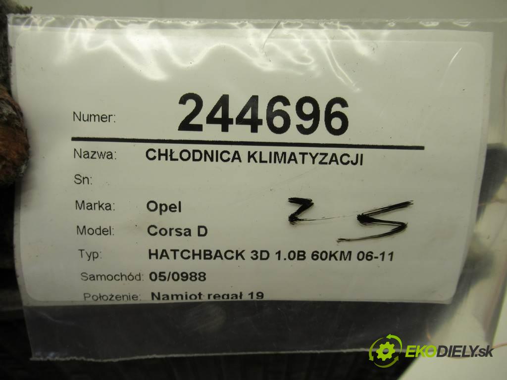 Opel Corsa D   2008  HATCHBACK 3D 1.0B 60KM 06-11 1000 Chladič klimatizácie  (Chladiče klimatizácie)