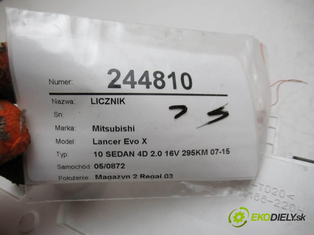 Mitsubishi Lancer Evo X  2009 217 kw 10 SEDAN 4D 2.0 16V 295KM 07-15 2000 Prístrojovka 8100A317A (Prístrojové dosky, displeje)