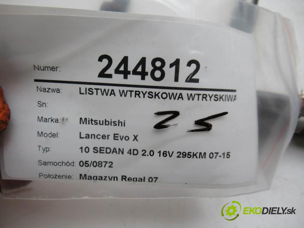 Mitsubishi Lancer Evo X  2009 217 kw 10 SEDAN 4D 2.0 16V 295KM 07-15 2000 Lišta vstrekovacia Vstrekovacie ventily 1465A174 (Vstrekovacie lišty)
