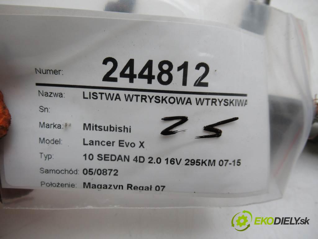 Mitsubishi Lancer Evo X  2009 217 kw 10 SEDAN 4D 2.0 16V 295KM 07-15 2000 lišta vstřikovací vstřikovací ventily 1465A174