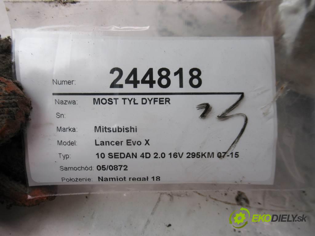 Mitsubishi Lancer Evo X  2009 217 kw 10 SEDAN 4D 2.0 16V 295KM 07-15 2000 Most zad ,diferenciál P3501A121 (Zadné)