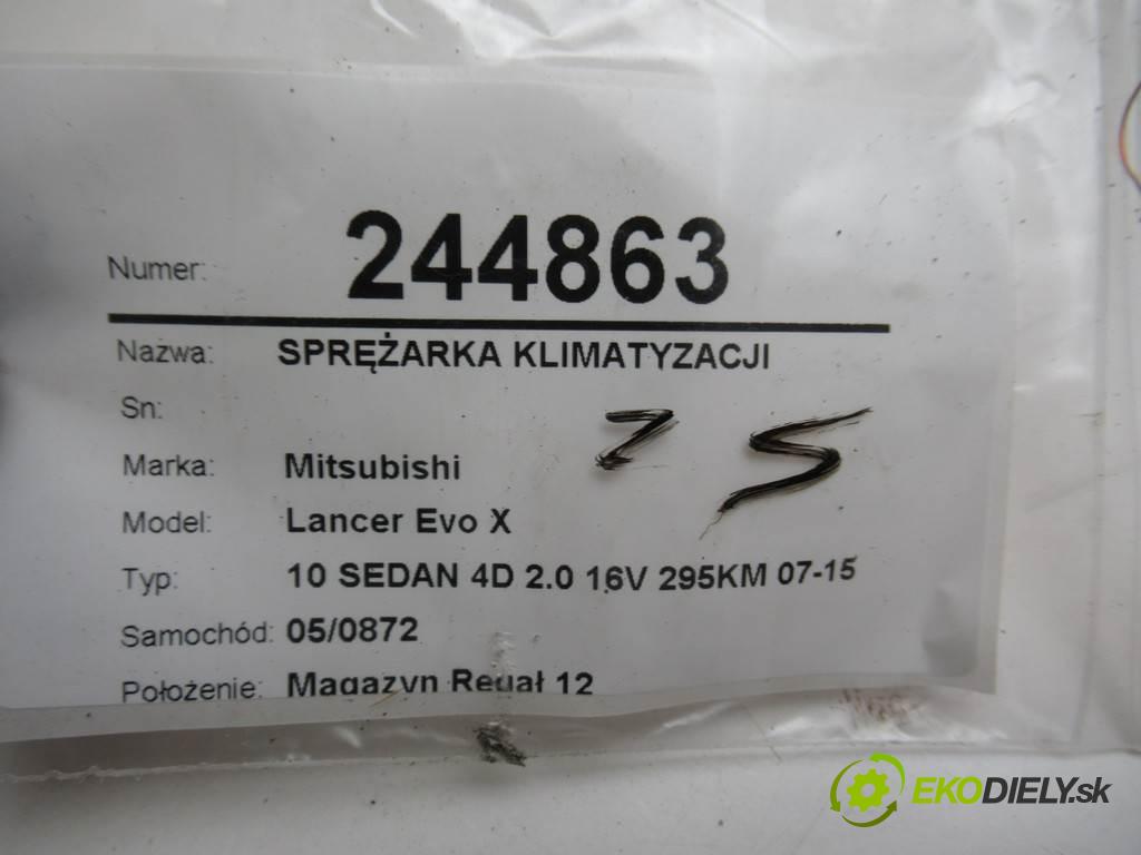 Mitsubishi Lancer Evo X  2009 217 kw 10 SEDAN 4D 2.0 16V 295KM 07-15 2000 kompresor klimatizace 7813A321 (Kompresory)