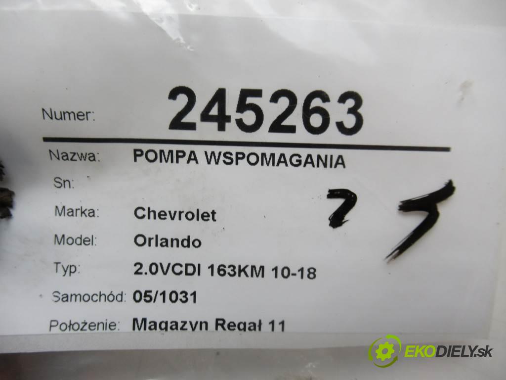 Chevrolet Orlando  2011 120 kW 2.0VCDI 163KM 10-18 2000 Pumpa servočerpadlo 96985600 (Servočerpadlá, pumpy riadenia)