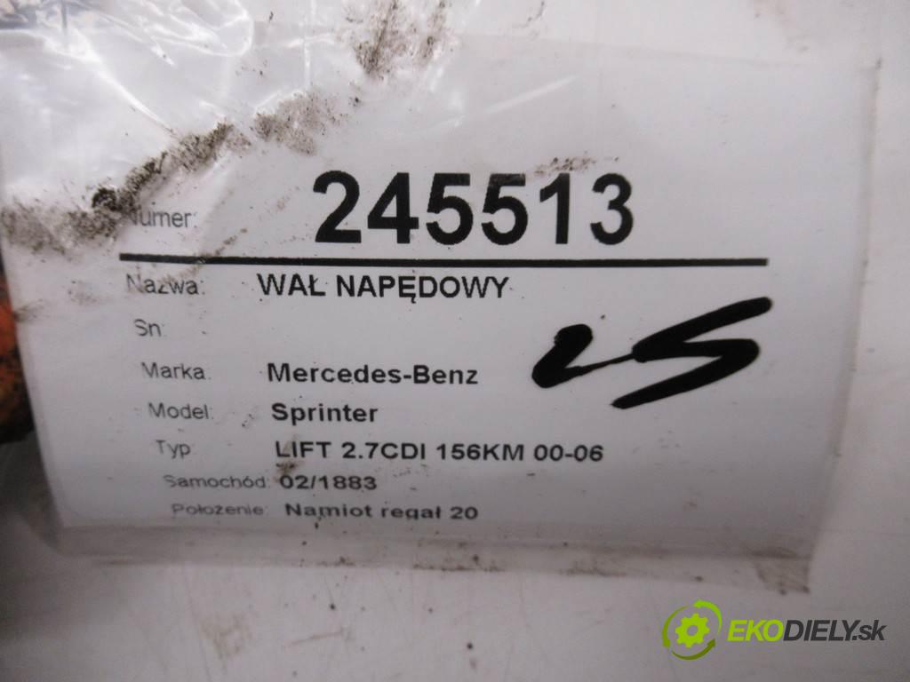 Mercedes-Benz Sprinter  2002  LIFT 2.7CDI 156KM 00-06 2700 Kardaň, hriadeľ hnací  (Kardaňové hriadele)