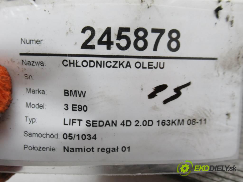BMW 3 E90  2011 120 kW LIFT SEDAN 4D 2.0D 163KM 08-11 2000 Chladič oleja 70377354 8507626 (Chladiče oleja)