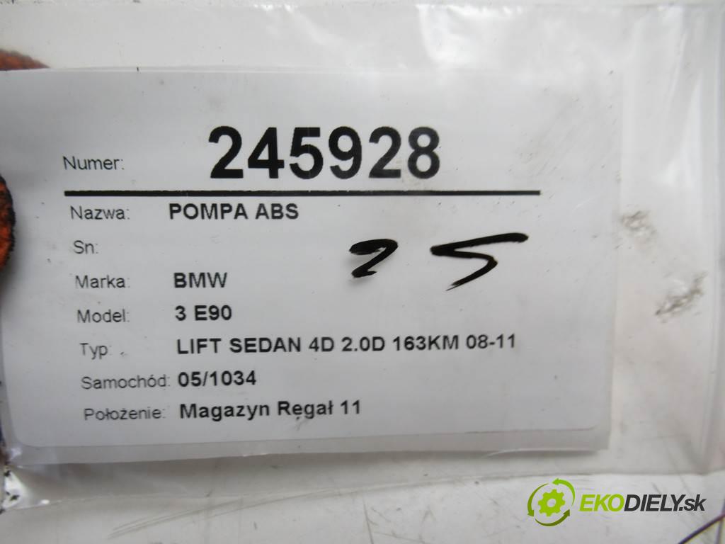 BMW 3 E90  2011 120 kW LIFT SEDAN 4D 2.0D 163KM 08-11 2000 Pumpa ABS 6789300 6789301 (Pumpy ABS)