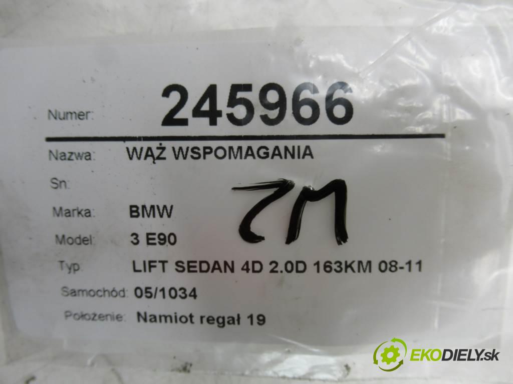 BMW 3 E90  2011 120 kW LIFT SEDAN 4D 2.0D 163KM 08-11 2000 hadica servočerpadlo  (Rúrky, hadice servočerpadla)