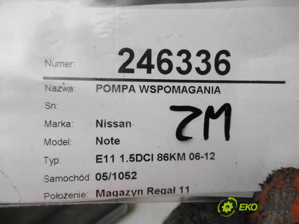 Nissan Note  2006  E11 1.5DCI 86KM 06-12 1461 Pumpa servočerpadlo 6900000816  28500-9UU02A (Servočerpadlá, pumpy riadenia)