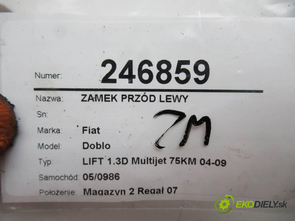 Fiat Doblo  2007 75KM LIFT 1.3D Multijet 75KM 04-09 1300 zámok predný ľavy