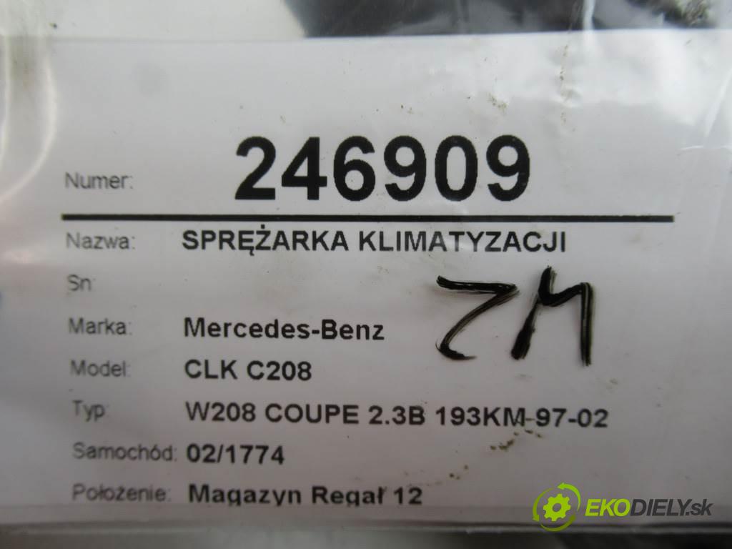 Mercedes-Benz CLK C208  1998 142 kW W208 COUPE 2.3B 193KM 97-02 2300 kompresor klimatizace A0002340911 (Kompresory)