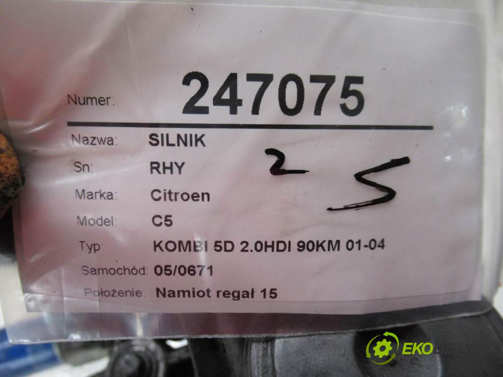 Citroen C5  2001  KOMBI 5D 2.0HDI 90KM 01-04 2000 Motor RHY (Motory (kompletné))