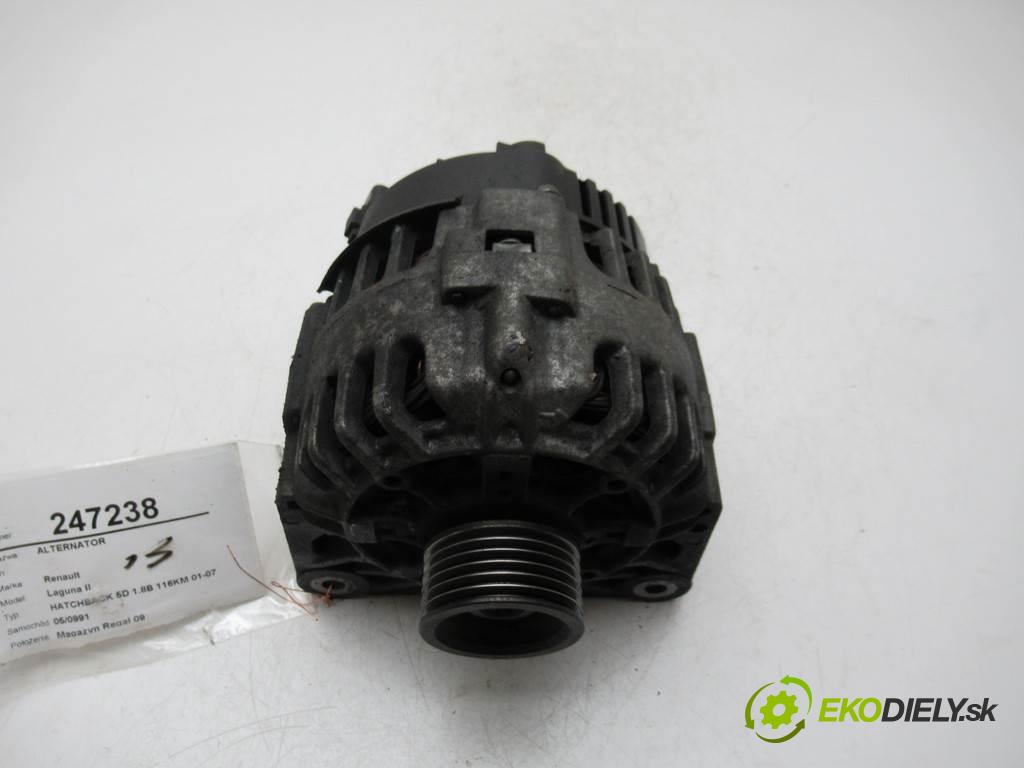 Renault Laguna II  2005  HATCHBACK 5D 1.8B 116KM 01-07 1800 Alternátor 8200153710 (Alternátory)
