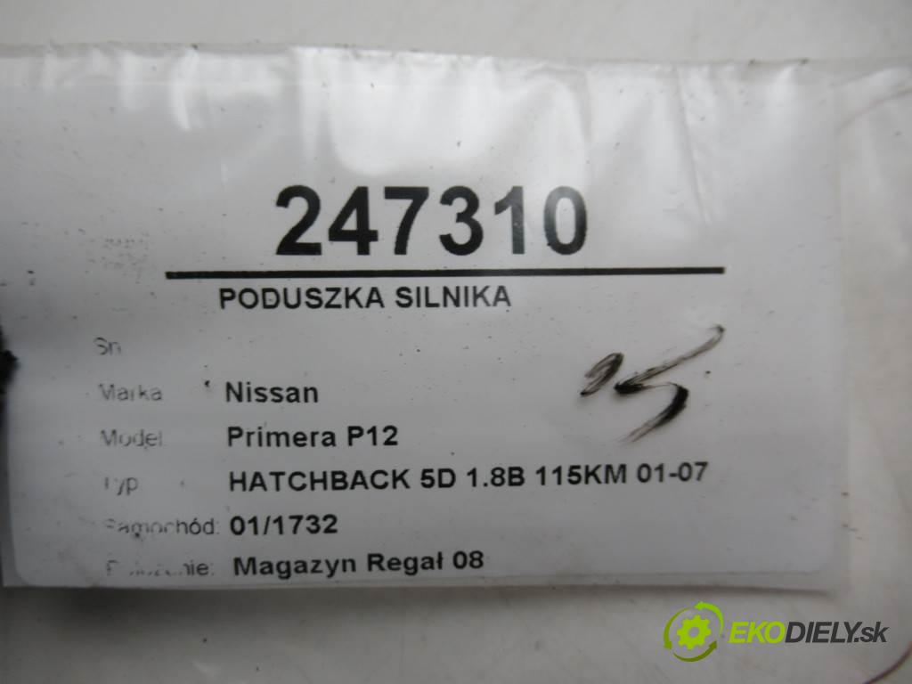 Nissan Primera P12  2002 85 kW HATCHBACK 5D 1.8B 115KM 01-07 1800 AirBag Motor  (Držiaky motora)