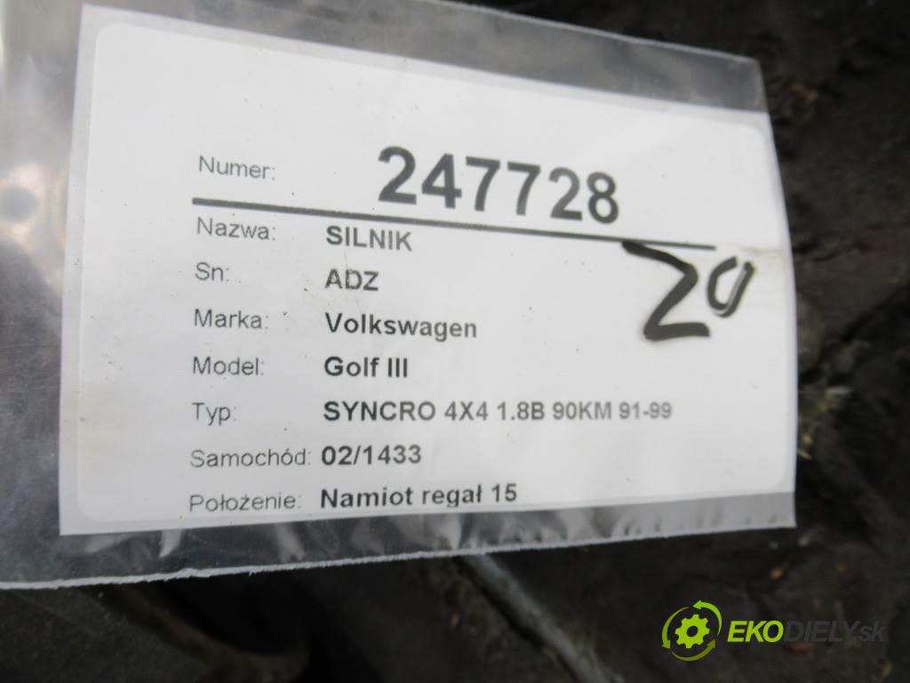 Volkswagen Golf III  1995 66 kw SYNCRO 4X4 1.8B 90KM 91-99 1800 Motor ADZ (Motory (kompletné))