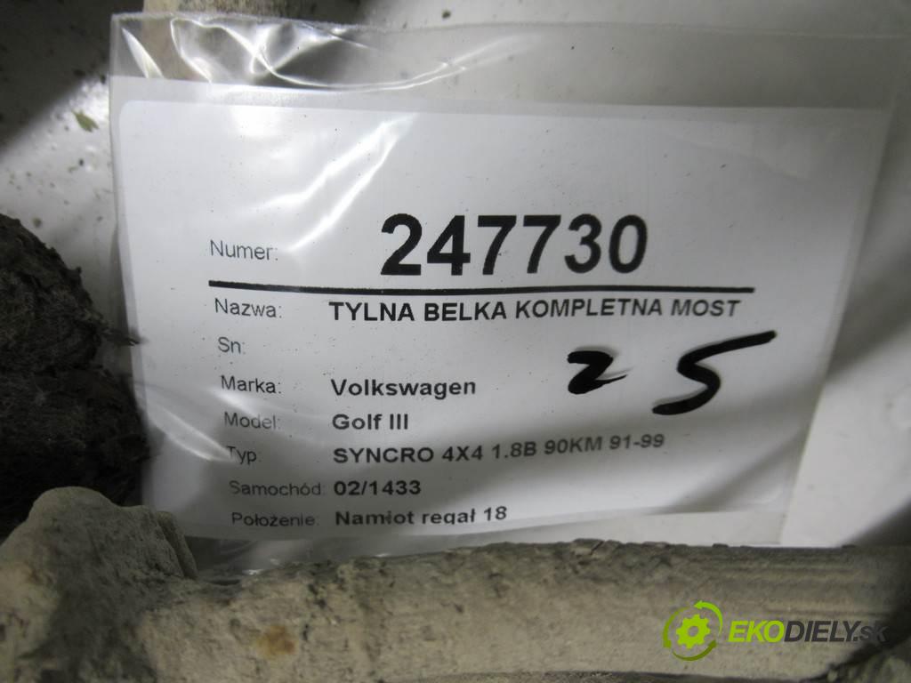 Volkswagen Golf III  1995 66 kw SYNCRO 4X4 1.8B 90KM 91-99 1800 zadná Výstuha komplet Most